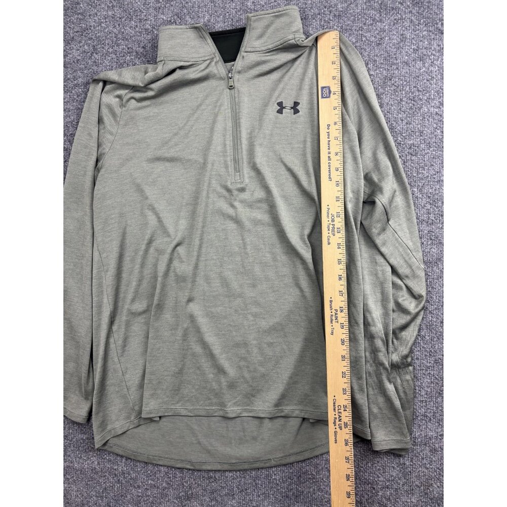 Under Armour Pullover‎ Mens XL HeatGear Quarter Zip Long Sleeve Shirt Athletic - Picture 3 of 7
